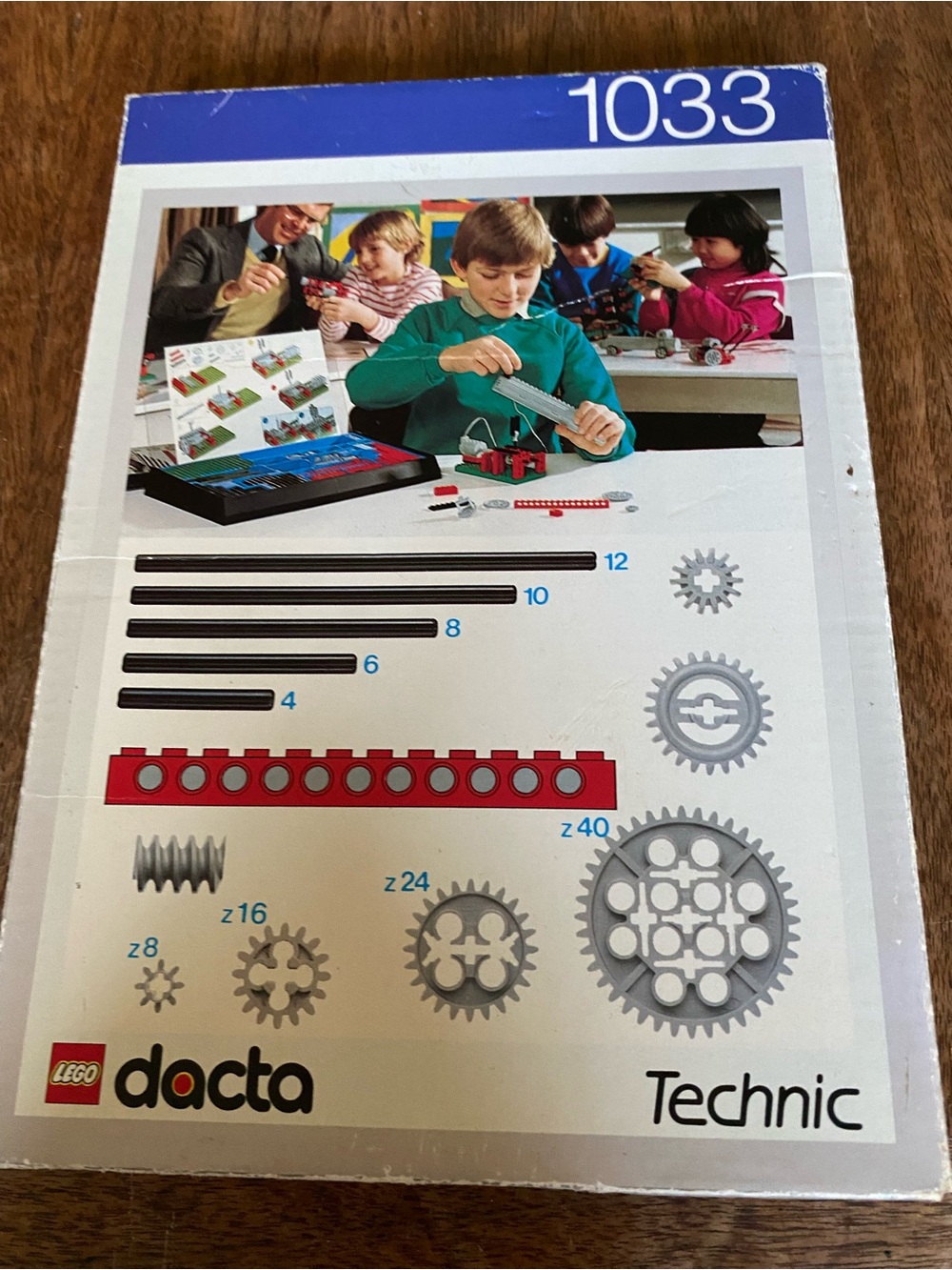 Vintage Lego Dacta Technic Engineering set 1033 manuals Building cards